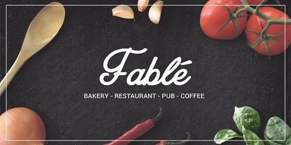 Free Download Fable – Restaurant Bakery Cafe Pub WordPress Theme 1.4.4 [Latest Version]