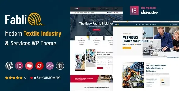 Free Download Fablio – Textile Industry WordPress Theme 5.8 [Latest Version]
