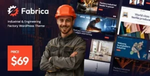 Free Download Fabrica – Industrial & Engineering Factory WordPress Theme 1.16.0 [Latest Version]