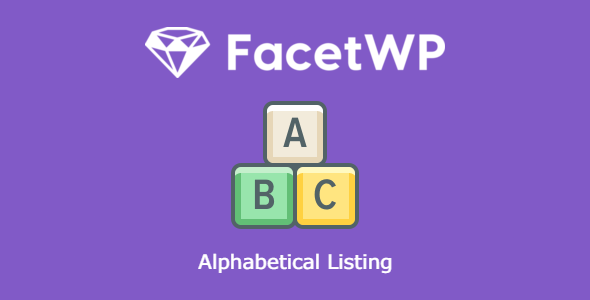 Free Download FacetWP – Alphabetical Listing 1.4 [Latest Version]