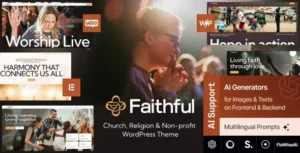 Free Download Faithful - Church & Religion Non-profit WordPress Theme 1.0.0 [Latest Version]