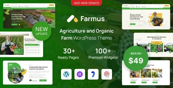 Free Download Farmus – Agriculture and Organic Farm WordPress Theme 1.0.1 [Latest Version]