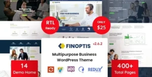 Free Download Finoptis – Multipurpose Business WordPress Theme 2.7.0 [Latest Version]