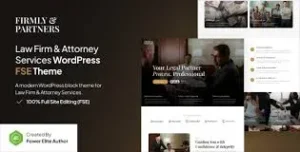 Free Download Firmly – Lawyer & Attorney FSE WordPress Theme 1.0.0 [Latest Version]