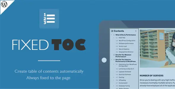 Free Download Fixed TOC – table of contents for WordPress plugin 3.1.28 [Latest Version]