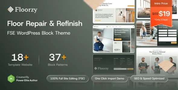Free Download Floorzy – Floor Repair & Refinish FSE WordPress Block Theme 1.0.0 [Latest Version]