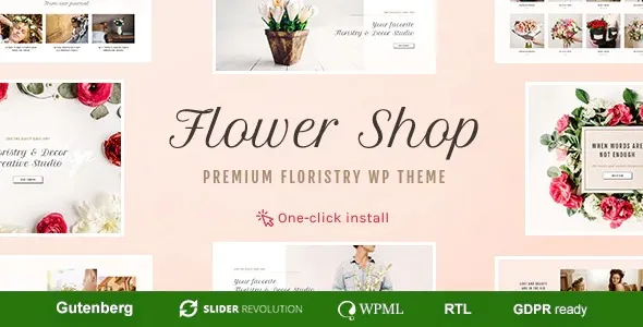 Free Download Flower Shop – Decoration Store and Floristic WordPress Theme 1.3.4 [Latest Version]