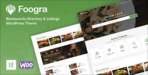 Free Download Foogra Restaurants Directory & Listings WordPress Theme 1.0.33 [Latest Version]