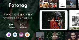 Free Download Fototag – Photography WordPress Theme 1.3.11 [Latest Version]