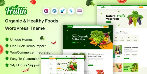 Free Download Frutin – Organic & Healthy Food WordPress Theme 1.0.0 [Latest Version]