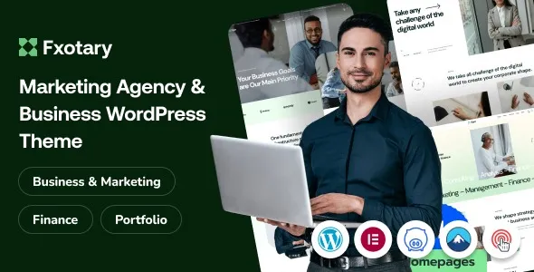 Free Download Fxotary – Modern Digital Agency WordPress Theme with Elementor Support 1.0.0 [Latest Version]