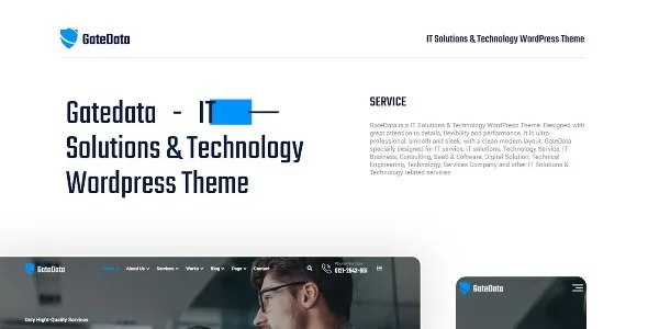 Free Download GateData – IT Solutions & Technology WordPress Theme 1.0.2 [Latest Version]