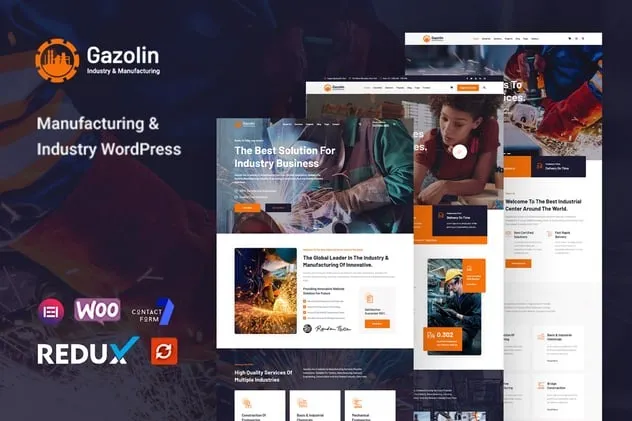 Free Download Gazolin – Industry & Factory WordPress Theme 1.0.3 [Latest Version]
