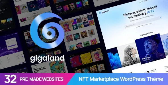 Free Download Gigaland – NFT Marketplace WordPress Theme 2.2.2 [Latest Version]
