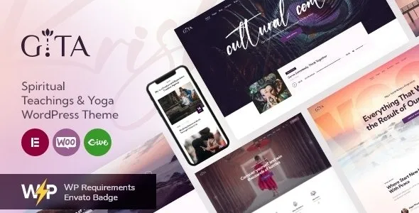Free Download Gita – Spiritual Teachings & Yoga WordPress Theme 1.7 [Latest Version]