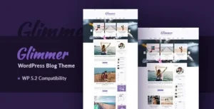Free Download Glimmer - A Responsive WordPress Blog Theme 3.2 [Latest Version]