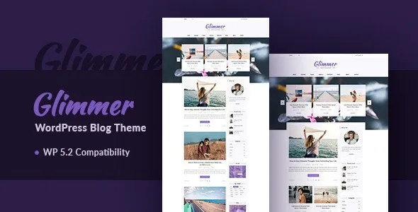 Free Download Glimmer – A Responsive WordPress Blog Theme 3.2 [Latest Version]