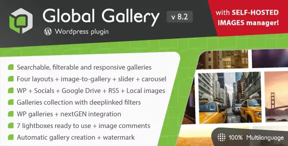 Free Download Global Gallery WordPress Responsive Gallery 10.3.0 [Latest Version]
