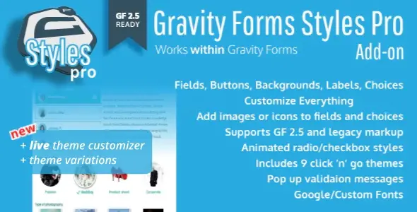Free Download Gravity Forms Styles Pro Add-on 3.1.4 [Latest Version]