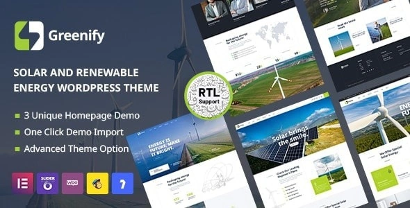Free Download Greenify Solar & Renewable Energy WordPress Theme 1.7 [Latest Version]
