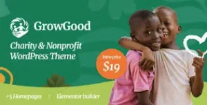 Free Download GrowGood – Charity & Nonprofit WordPress Theme 1.0.2 [Latest Version]