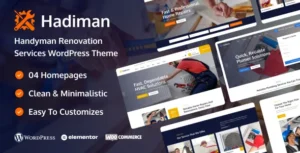 Free Download Hadiman - Handyman Renovation Services WordPress Theme 1.0.0 [Latest Version]
