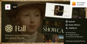 Free Download Hall – Museum and Art Gallery WordPress Theme 1.8.0 [Latest Version]
