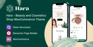 Free Download Hara Beauty and Cosmetics Shop WooCommerce Theme 1.2.20 [Latest Version]