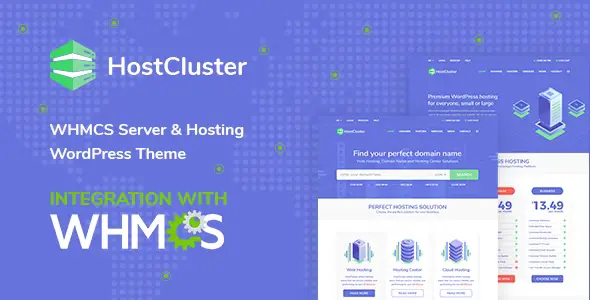 Free Download HostCluster WHMCS Server & Hosting WordPress Theme 2.5 [Latest Version]
