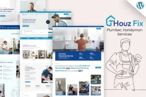 Free Download HouzFix – Plumber, Handyman WordPress Theme 1.1.5 [Latest Version]