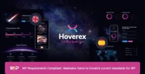 Free Download Hoverex Cryptocurrency, NFT & ICO WordPress Theme + Spanish 1.5.12 [Latest Version]