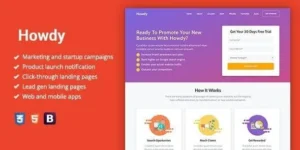 Free Download Howdy - Multipurpose High-Converting Landing Page WordPress Theme 1.1.8 [Latest Version]