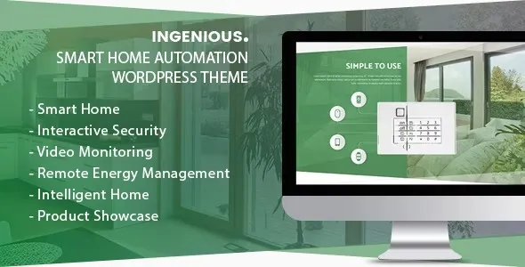 Free Download Ingenious – Smart Home Automation WordPress Theme 1.2.8 [Latest Version]