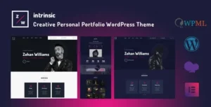 Free Download Intrinsic - Creative Personal Portfolio WordPress Themes 2.0.1 [Latest Version]