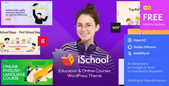 Free Download iSchool – Education & Online Courses WordPress Theme 1.9.0 [Latest Version]