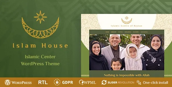 Free Download Islam House – Mosque and Religion WordPress Theme 1.2.5 [Latest Version]