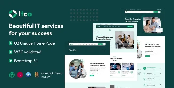 Free Download Itco – IT Solutions & Services WordPress Theme 1.0.0 [Latest Version]