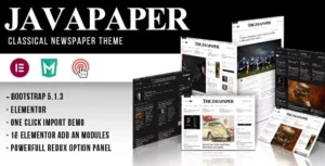 Free Download Javapaper – Classic Newspaper Theme 1.9 [Latest Version]