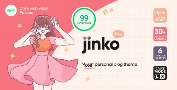 Free Download Jinko – Your Personal Blog Theme 1.1.7 [Latest Version]