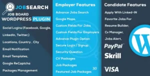 Free Download JobSearch WP Job Board WordPress Plugin 3.2.9 [Latest Version]