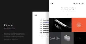 Free Download Kapena – Minimal Portfolio WordPress Theme 1.3 [Latest Version]