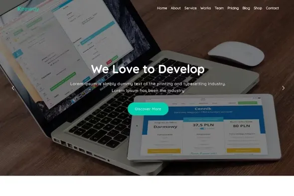 Free Download Keeway– Digital Agency One page WordPress Theme 2.4 [Latest Version]