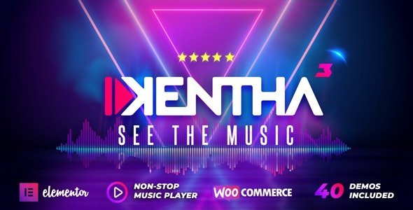 Free Download Kentha Non-Stop Music WordPress Theme 4.9 [Latest Version]
