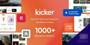 Free Download Kicker – Multipurpose Blog Magazine WordPress Theme 2.2.1 [Latest Version]