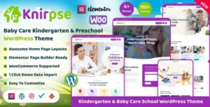 Free Download Knirpse Kindergarten & Baby Care WordPress Theme 1.6.7 [Latest Version]