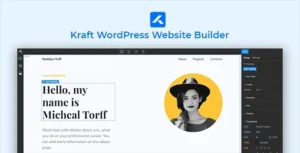 Free Download Kraft WordPress Website Builder Theme 1.1.2 [Latest Version]