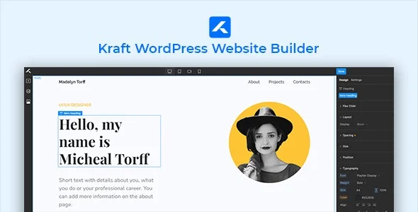 Free Download Kraft WordPress Website Builder Theme 1.1.2 [Latest Version]