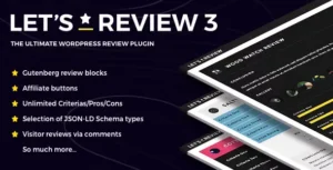 Free Download Let’s Review WordPress Plugin 3.4.3 [Latest Version]