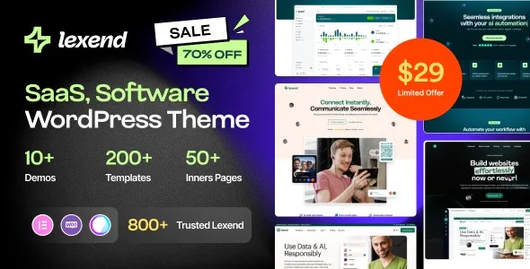 Free Download Lexend – Software, SaaS & Startup WordPress Theme 2.5 [Latest Version]