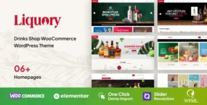 Free Download Liquory Drinks Shop WooCommerce Theme 1.2.8 [Latest Version]
